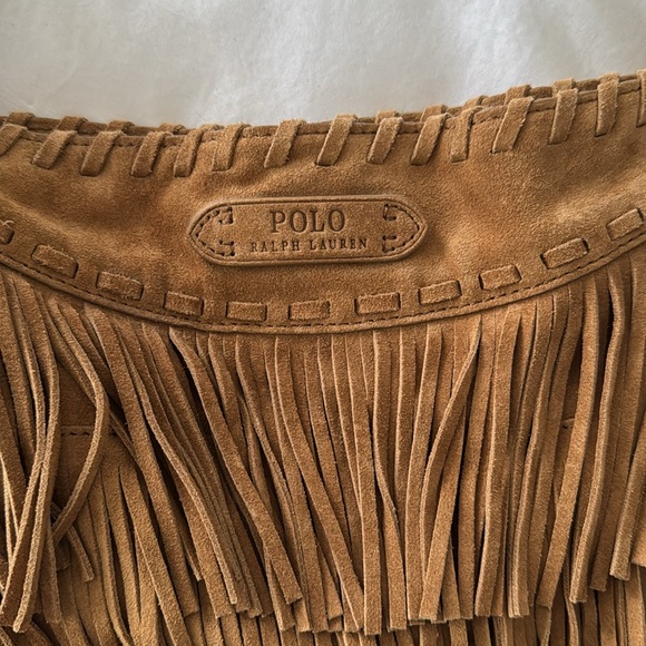 Ralph Lauren Suede Cross Body Fringe Bag - Picture 9 of 14